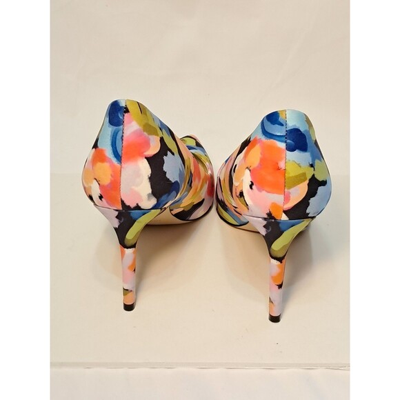 Nine West Ezra Floral Pumps Multicolor 3.75" Stiletto Heels Pointed Toe Size 8M - Picture 5 of 9